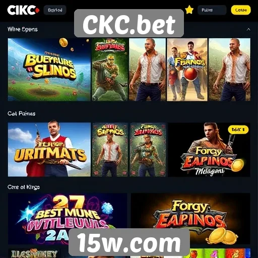 Melhores jogos disponíveis no CKC.bet